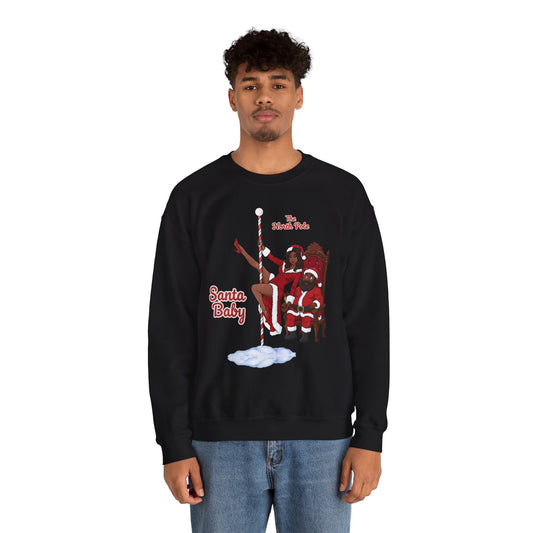 Santa Baby (Dark Tone) Unixsex Ugly Christmas Sweatshirt