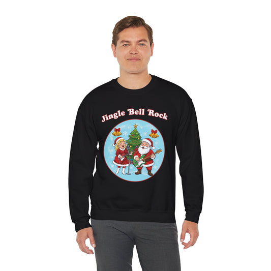 Jingle Bell Rock (Light Tone) Unisex Ugly Christmas Sweatshirt
