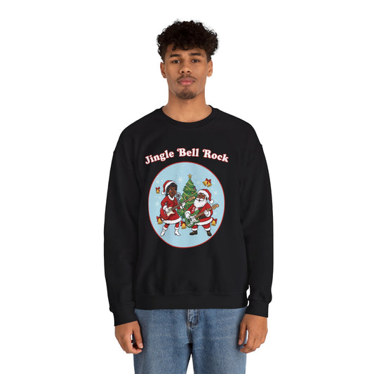 Jingle Bell Rock (Dark Tone) Unisex Ugly Christmas Sweatshirt