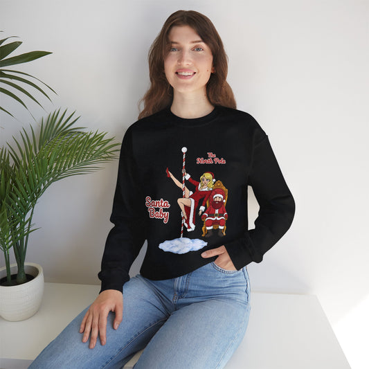 Santa Baby (Light Tone) Unisex Ugly Christmas Sweatshirt