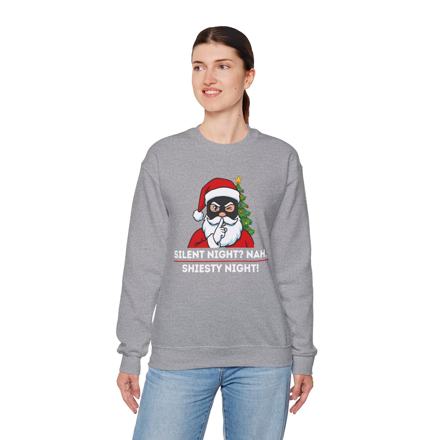 Shiesty Night (Light Tone) Unisex Ugly Christmas Sweatshirt