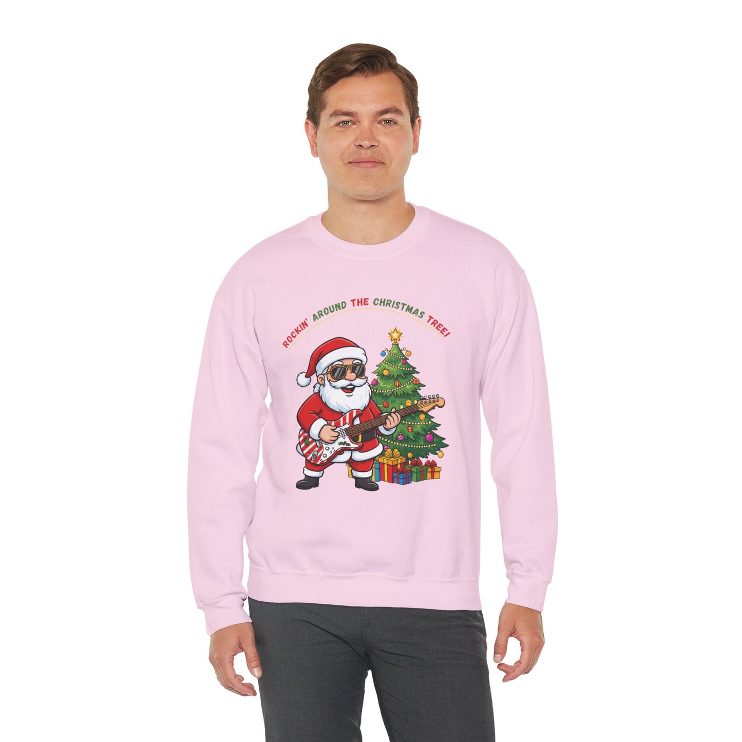 Rocking Around (Light Tone) Unisex Ugly Christmas Sweatshirt