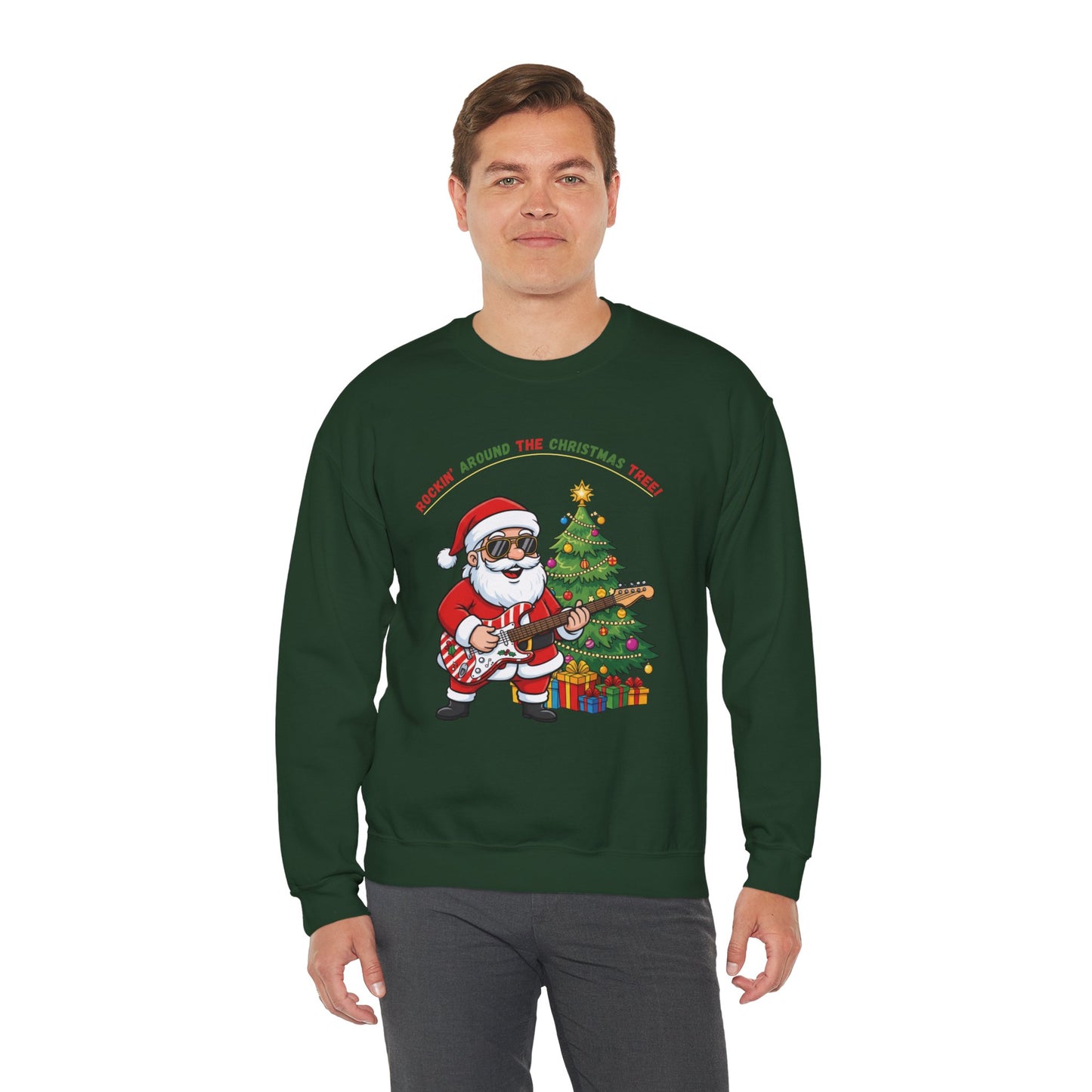 Rocking Around (Light Tone) Unisex Ugly Christmas Sweatshirt