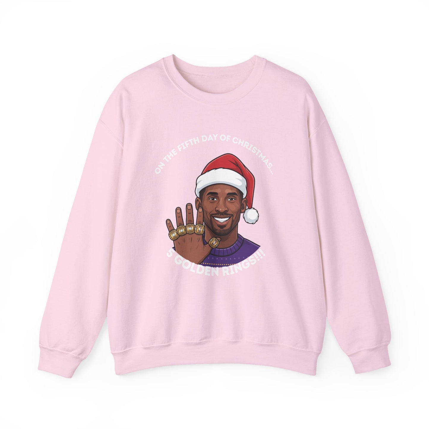 Kobe Bryant 5 Golden Rings Unisex Ugly Christmas Sweatshirt