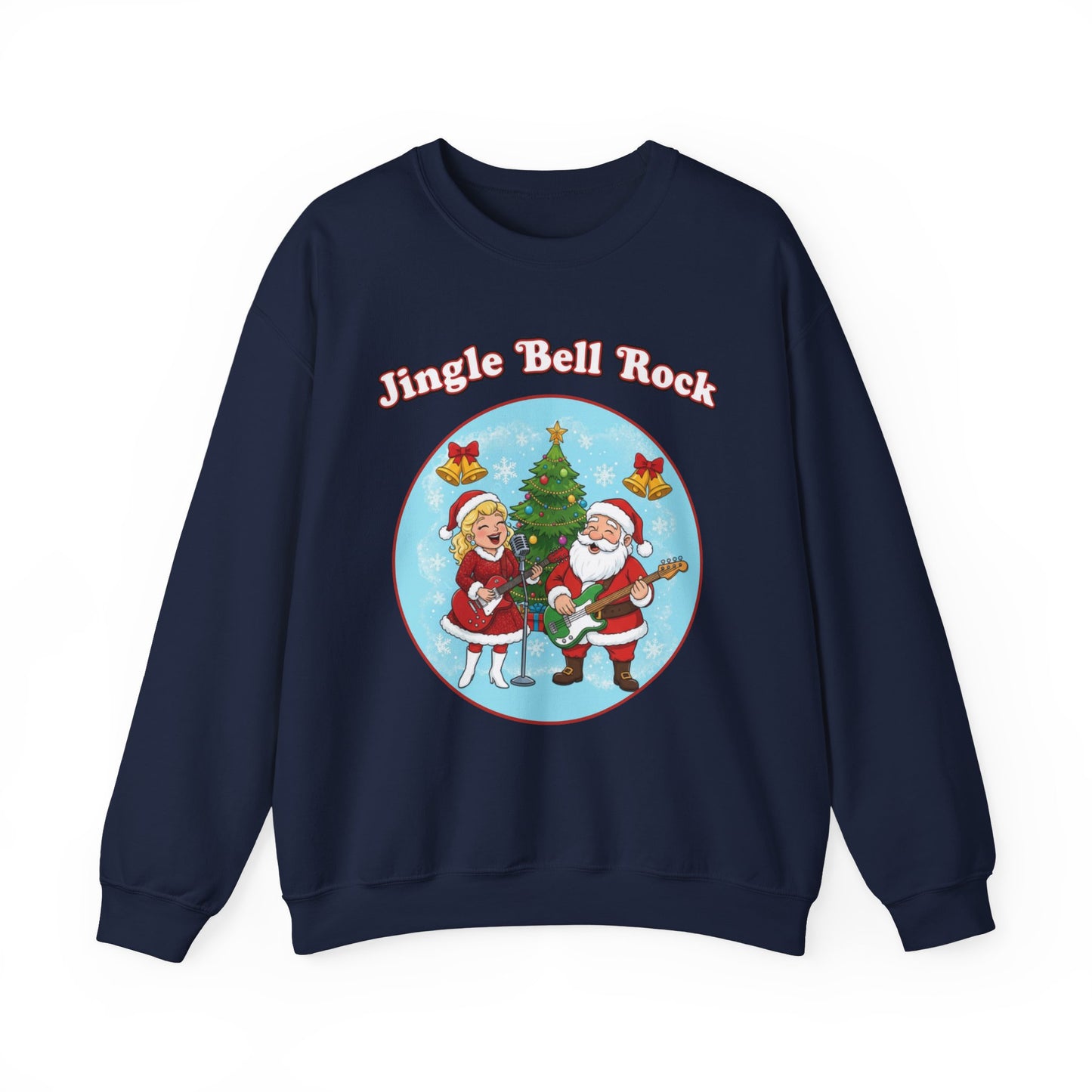 Jingle Bell Rock (Light Tone) Unisex Ugly Christmas Sweatshirt