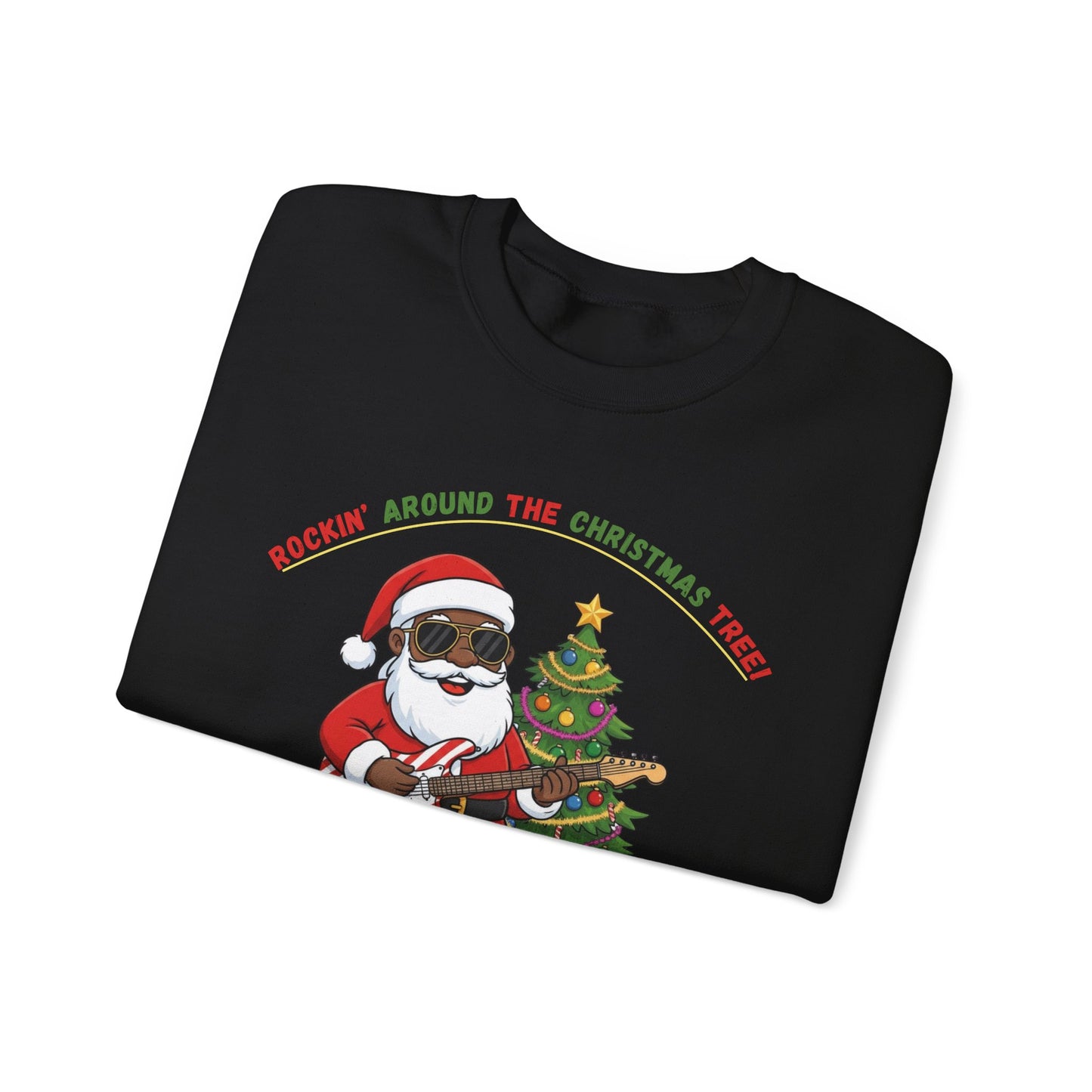 Rocking Around (Dark Tone) Unisex Ugly Christmas Sweatshirt