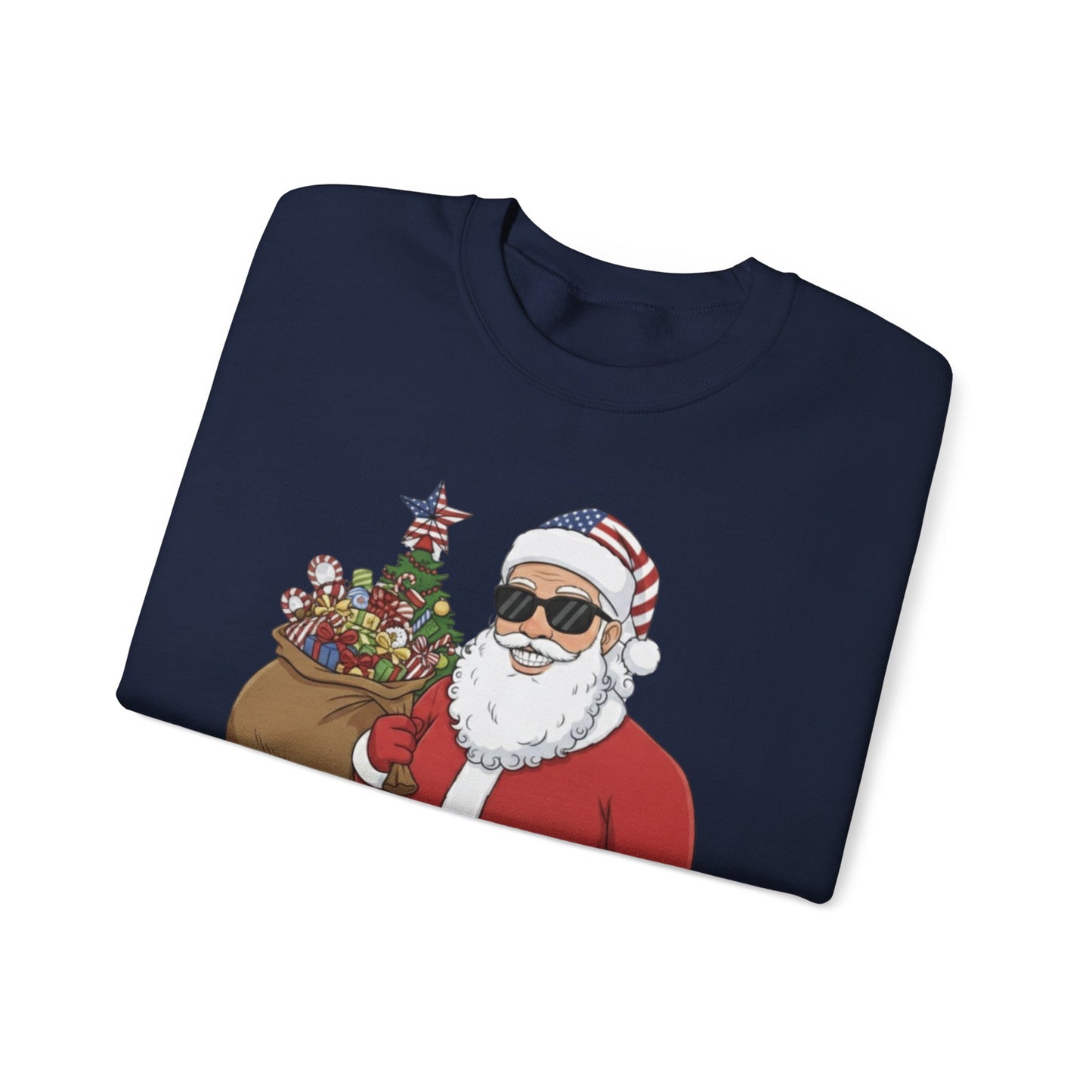 One Nation Under Claus Unisex Ugly Christmas Sweatshirt