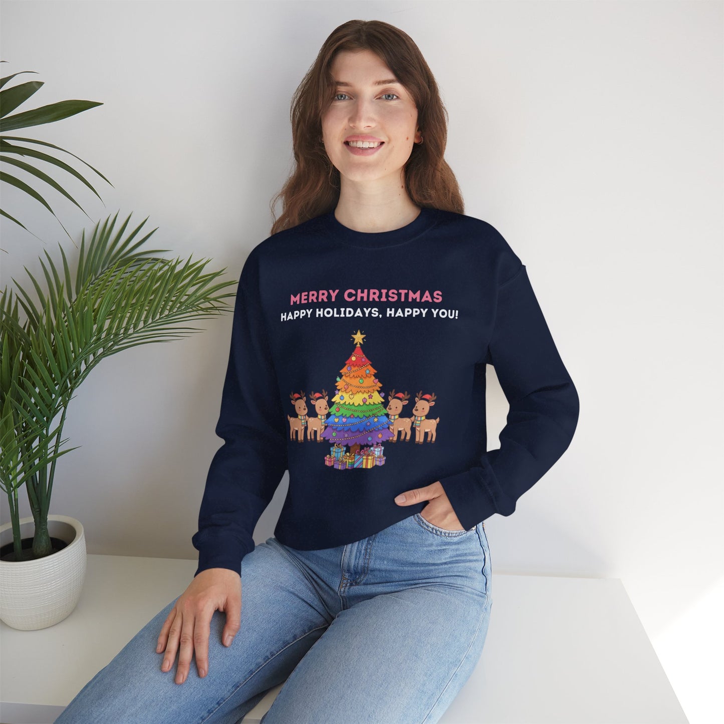 LGBTQ+ Pride Unisex Ugly Christmas Sweatshirt