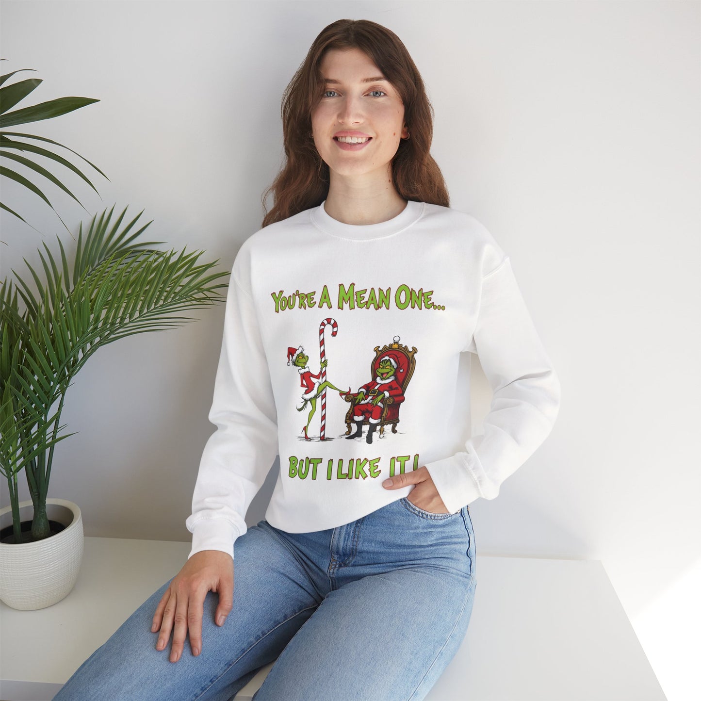 Grinch Inspired Unisex Ugly Christmas Sweatshirt