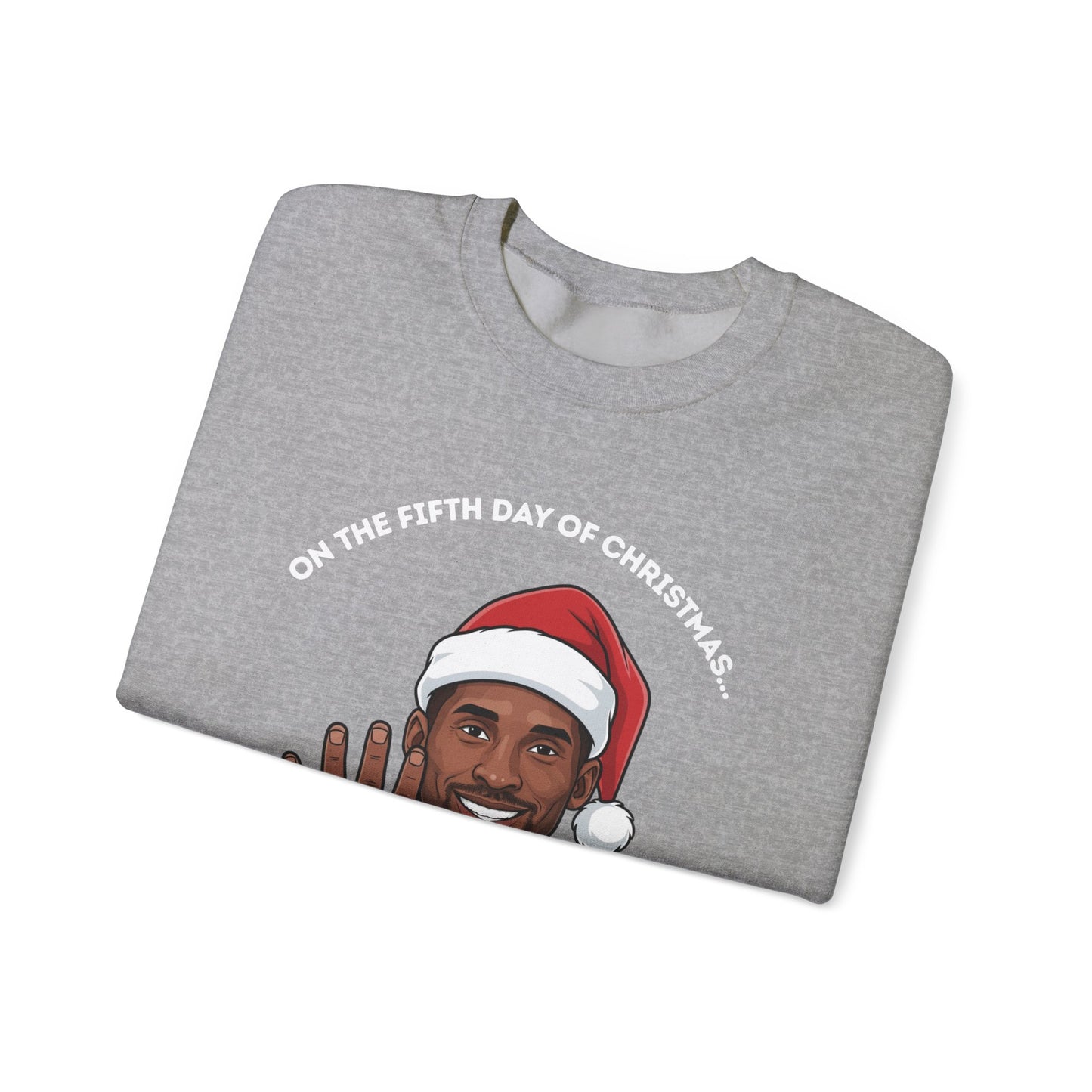 Kobe Bryant 5 Golden Rings Unisex Ugly Christmas Sweatshirt