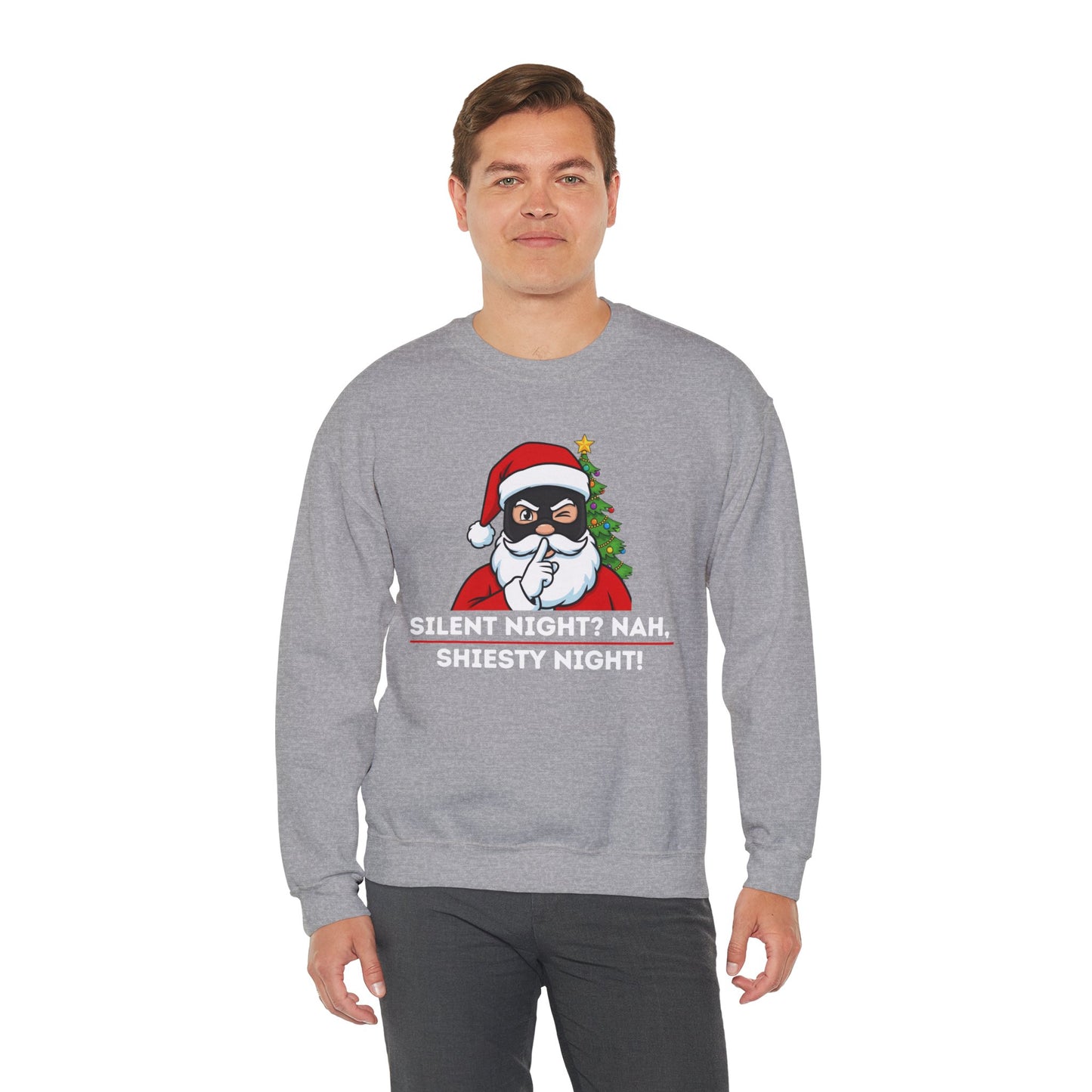 Shiesty Night (Light Tone) Unisex Ugly Christmas Sweatshirt