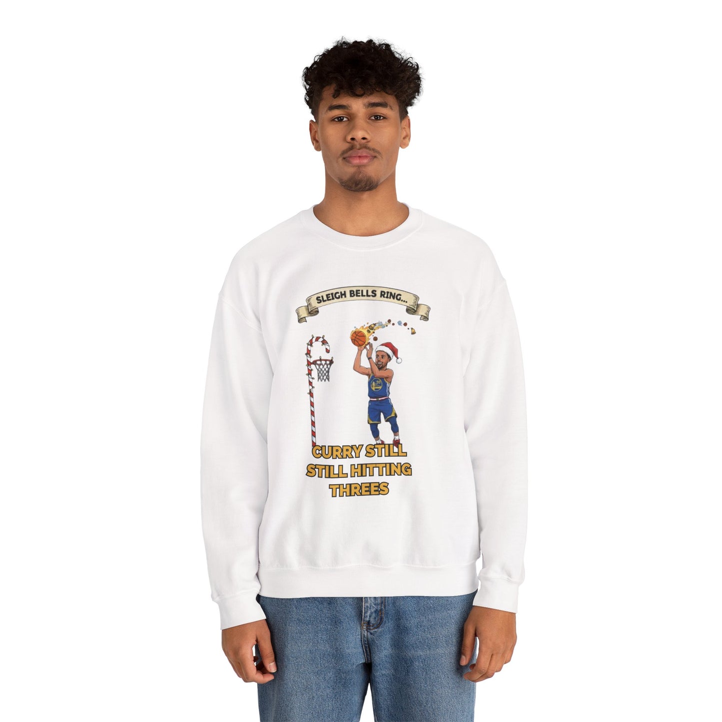 Steph Curry "Still Hitting Threes" Christmas Sweatshirt