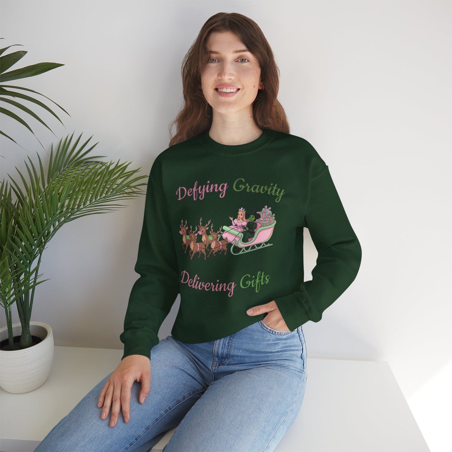 Defying Gravity Wicked Ugly Christmas Sweatshirt