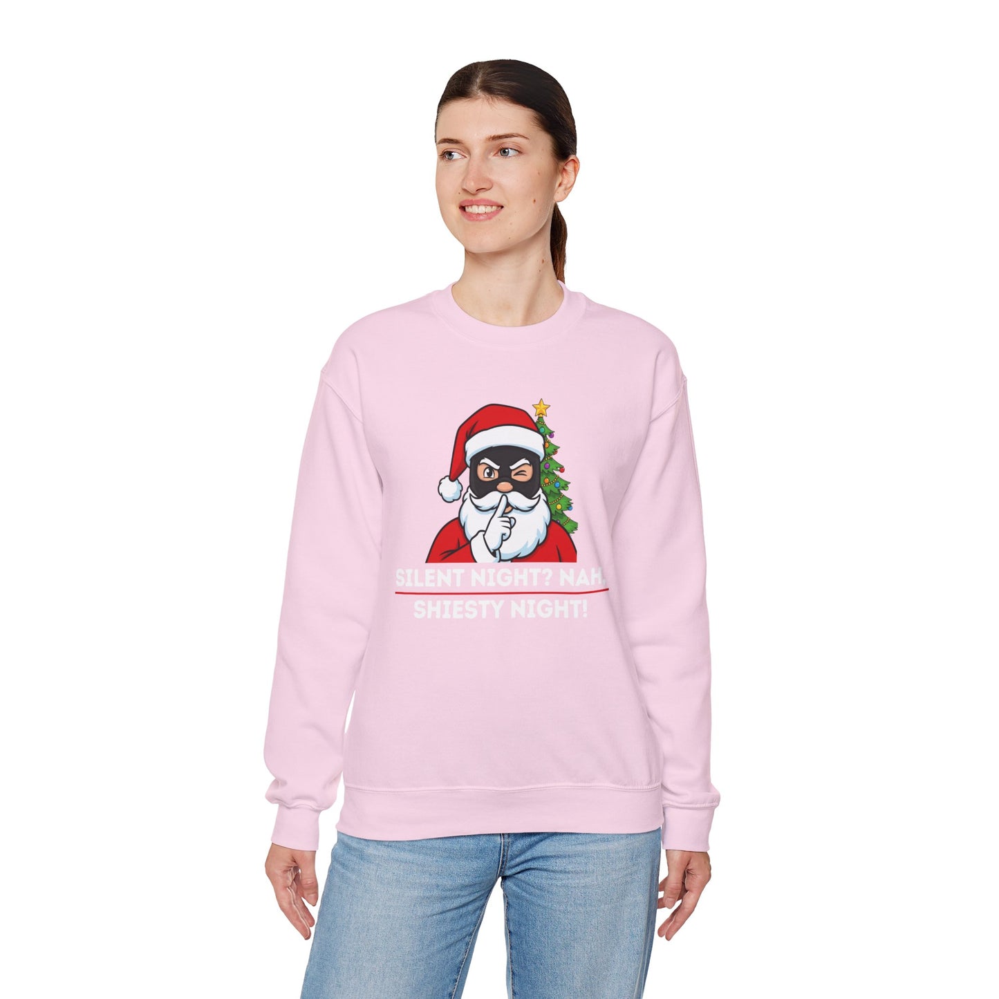 Shiesty Night (Light Tone) Unisex Ugly Christmas Sweatshirt
