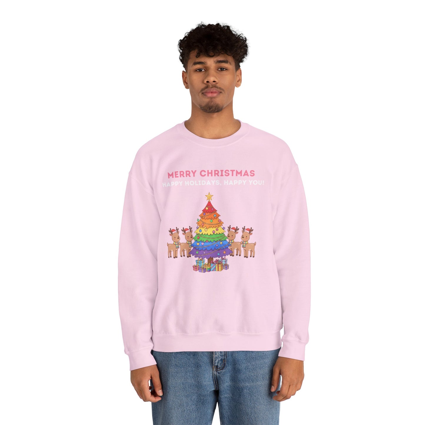 LGBTQ+ Pride Unisex Ugly Christmas Sweatshirt