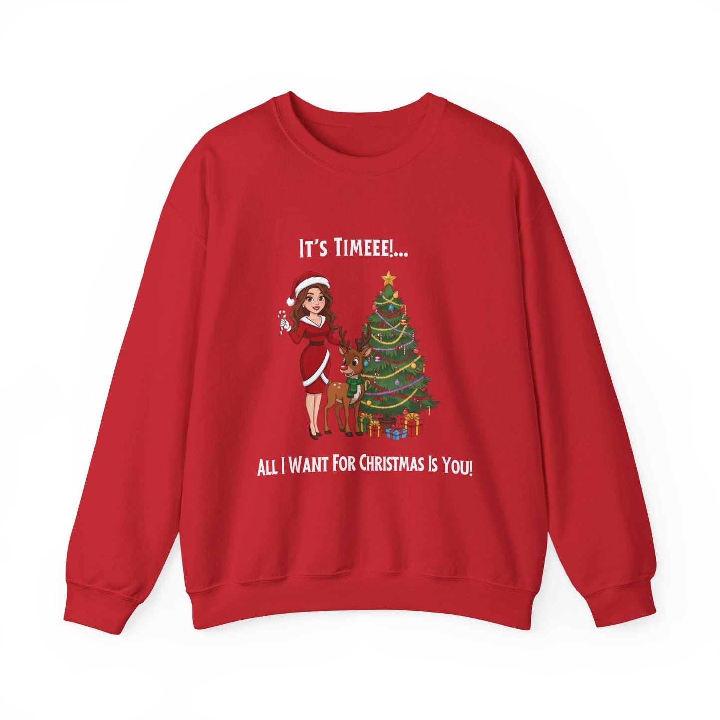 All I Want For Christmas (Light Tone) Unisex Ugly Sweatshirt