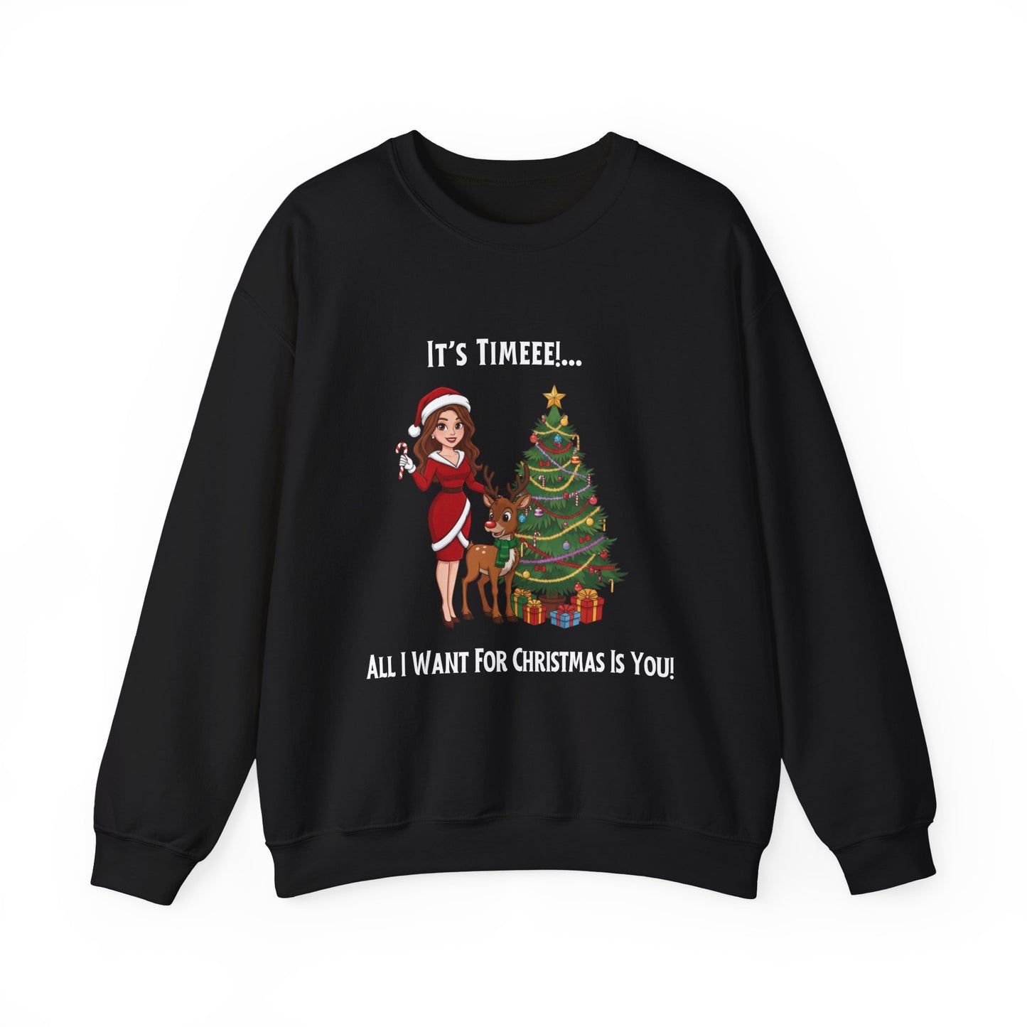 All I Want For Christmas (Light Tone) Unisex Ugly Sweatshirt