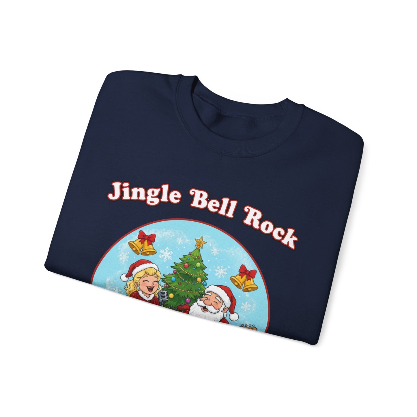 Jingle Bell Rock (Light Tone) Unisex Ugly Christmas Sweatshirt