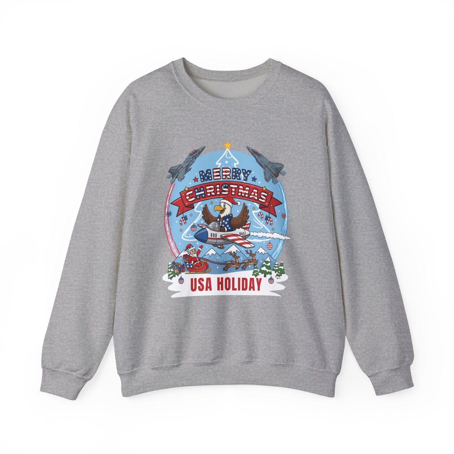 USA Holiday Unisex Ugly Christmas Sweatshirt