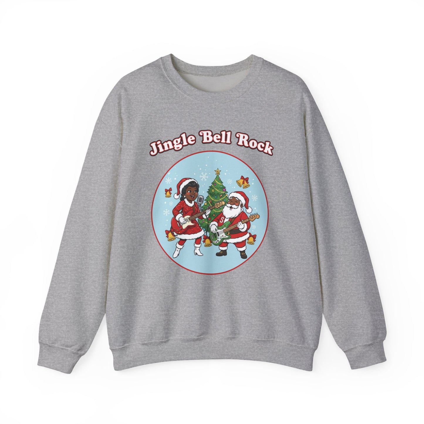 Jingle Bell Rock (Dark Tone) Unisex Ugly Christmas Sweatshirt