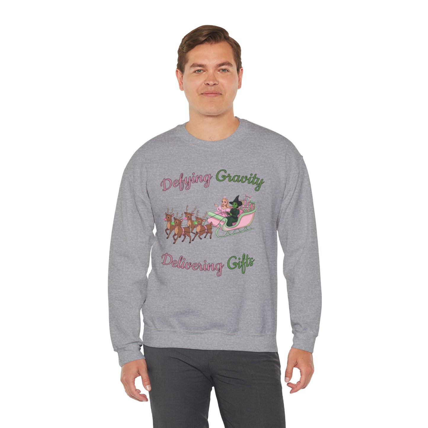 Defying Gravity Wicked Ugly Christmas Sweatshirt