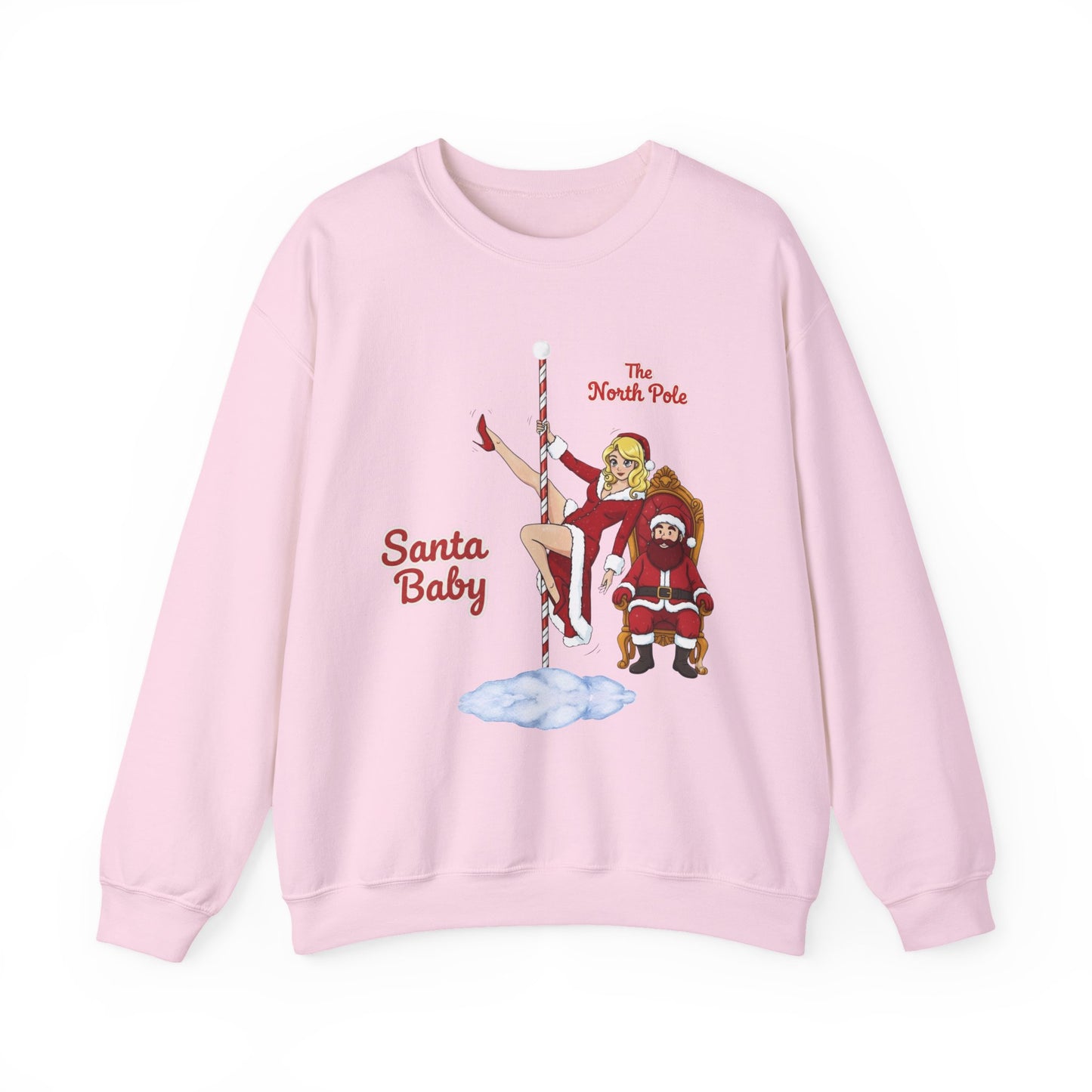 Santa Baby (Light Tone) Unisex Ugly Christmas Sweatshirt