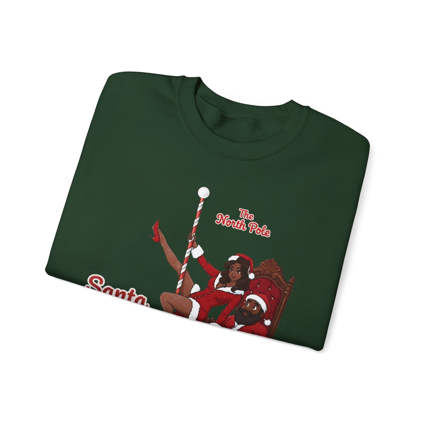 Santa Baby (Dark Tone) Unixsex Ugly Christmas Sweatshirt