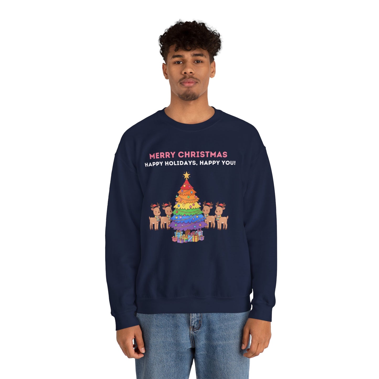 LGBTQ+ Pride Unisex Ugly Christmas Sweatshirt