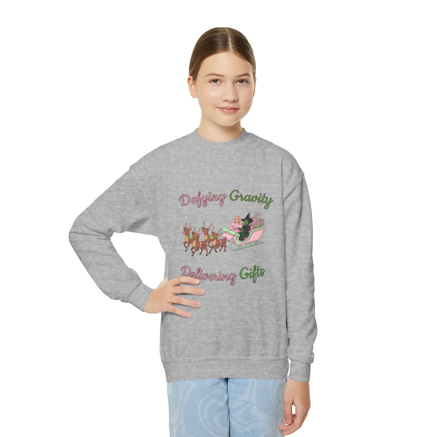 Youth - Defying Gravity Wicked Ugly Christmas Sweatshirt