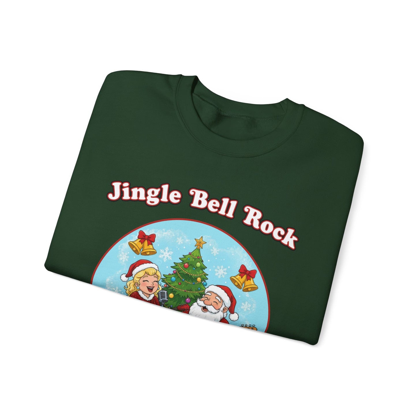 Jingle Bell Rock (Light Tone) Unisex Ugly Christmas Sweatshirt