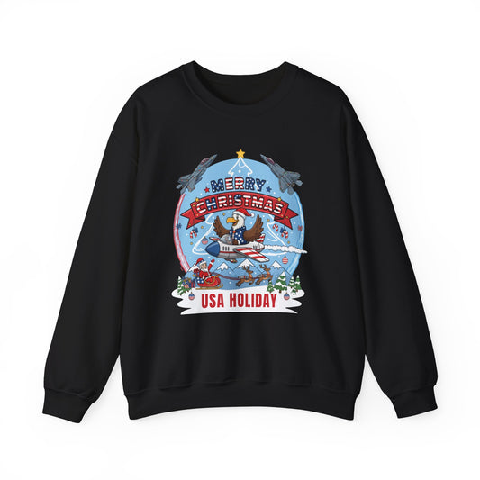 USA Holiday Unisex Ugly Christmas Sweatshirt