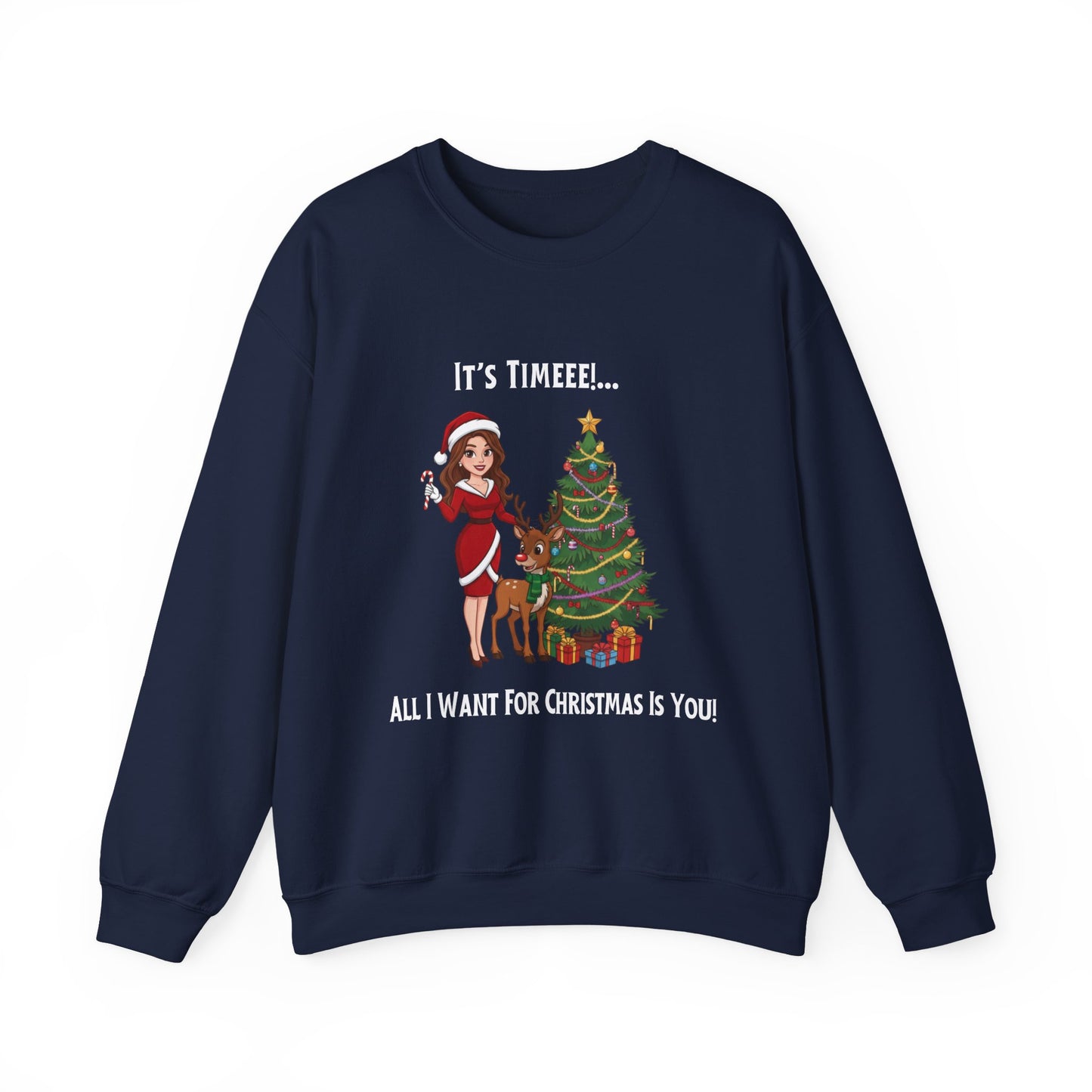 All I Want For Christmas (Light Tone) Unisex Ugly Sweatshirt