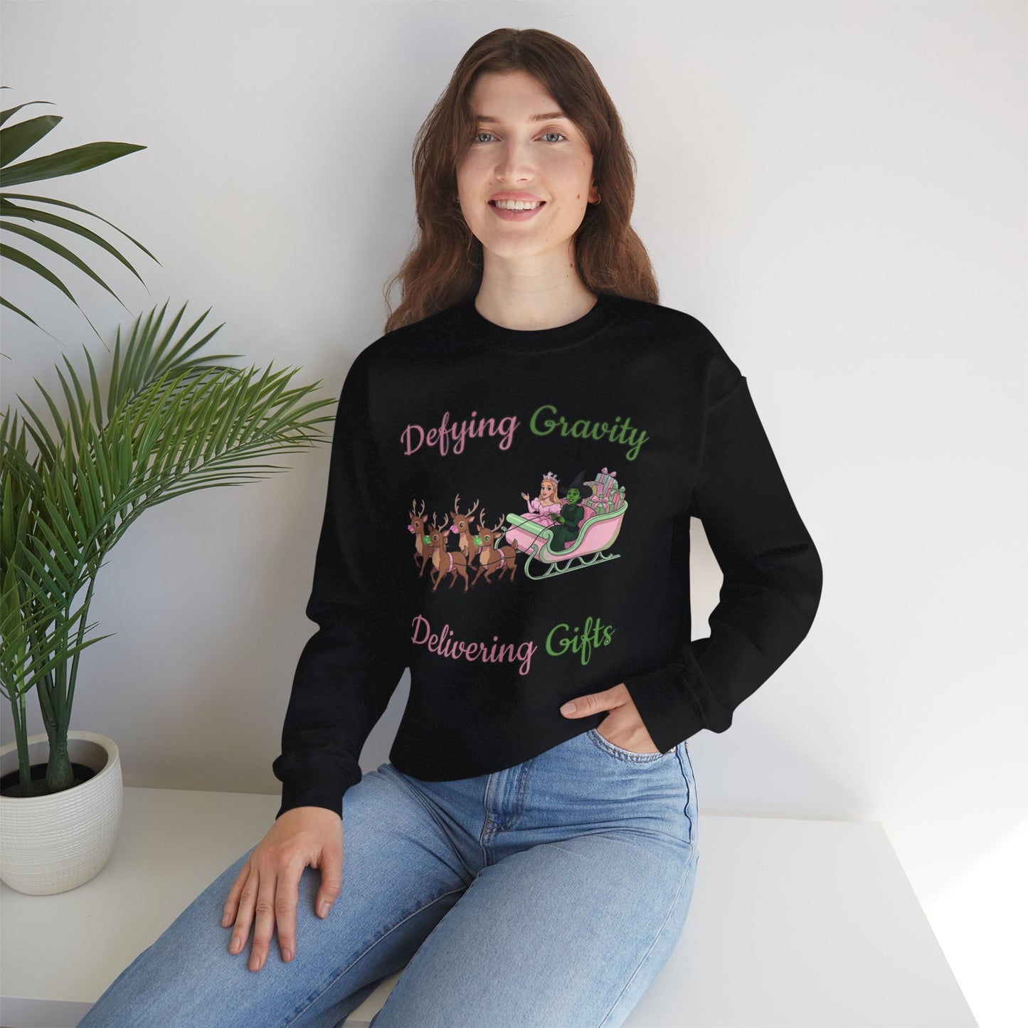 Defying Gravity Wicked Ugly Christmas Sweatshirt