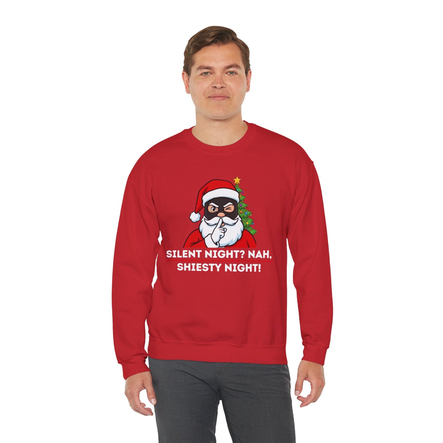 Shiesty Night (Light Tone) Unisex Ugly Christmas Sweatshirt