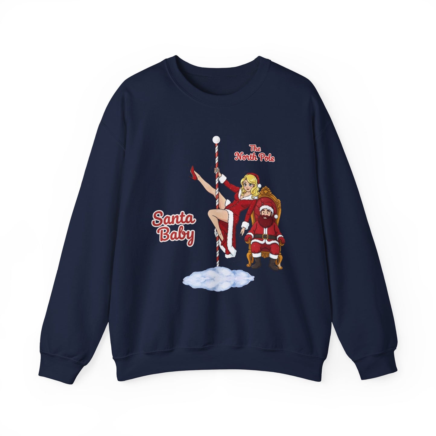 Santa Baby (Light Tone) Unisex Ugly Christmas Sweatshirt