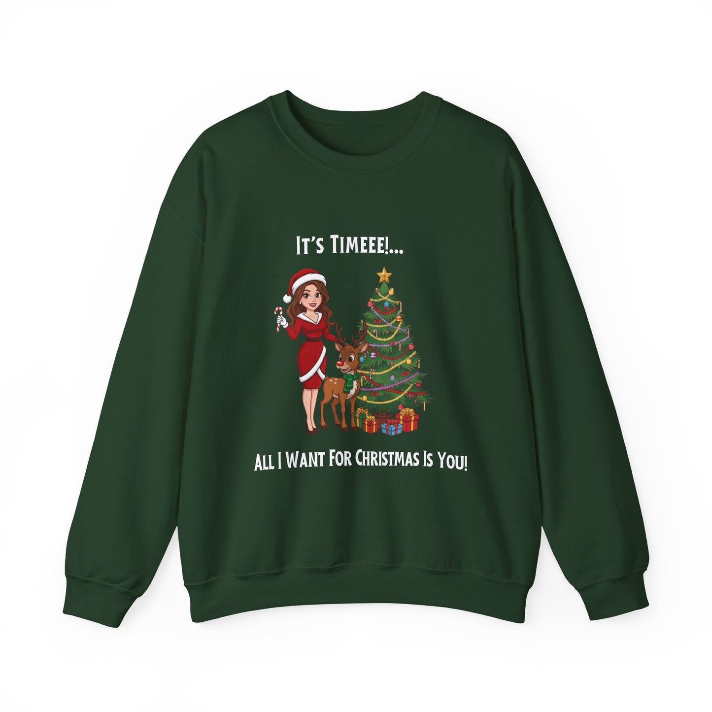 All I Want For Christmas (Light Tone) Unisex Ugly Sweatshirt
