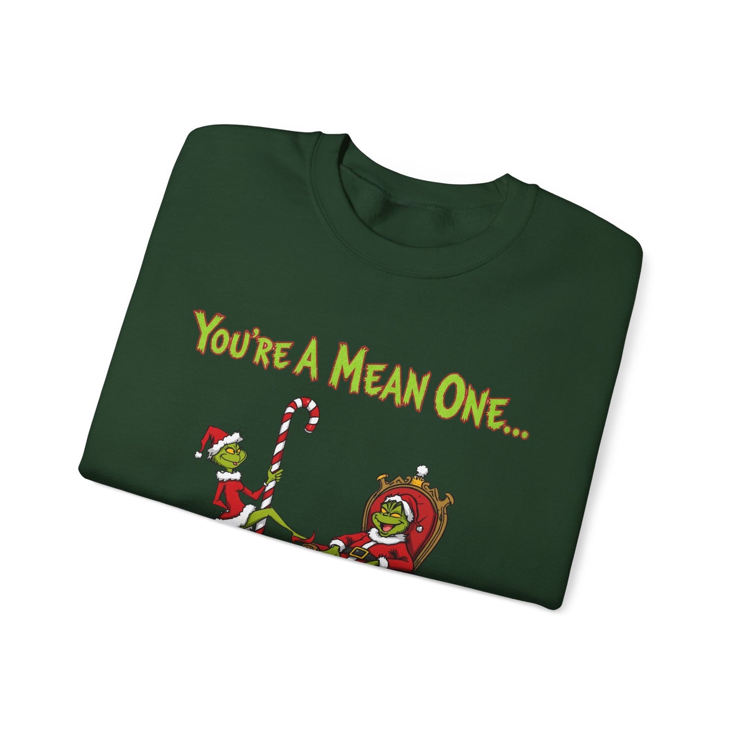 Grinch Inspired Unisex Ugly Christmas Sweatshirt