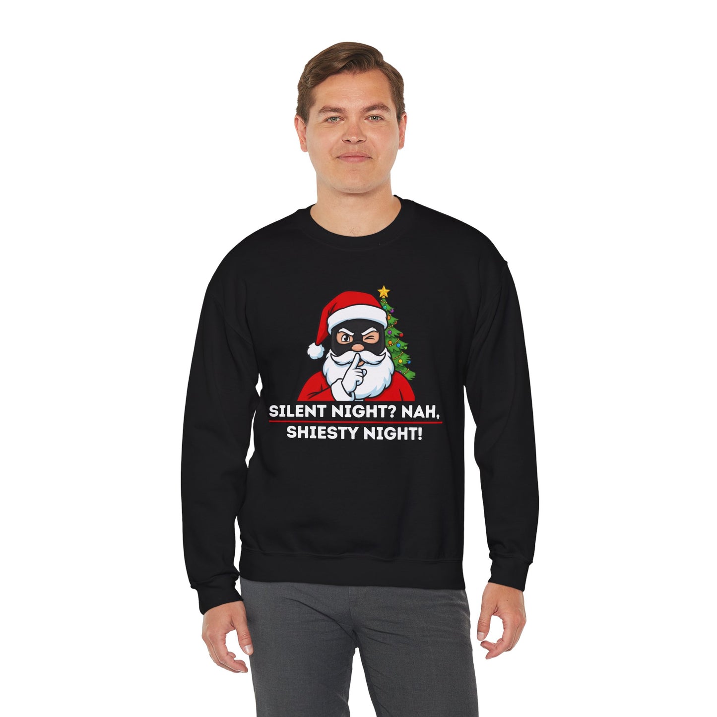 Shiesty Night (Light Tone) Unisex Ugly Christmas Sweatshirt