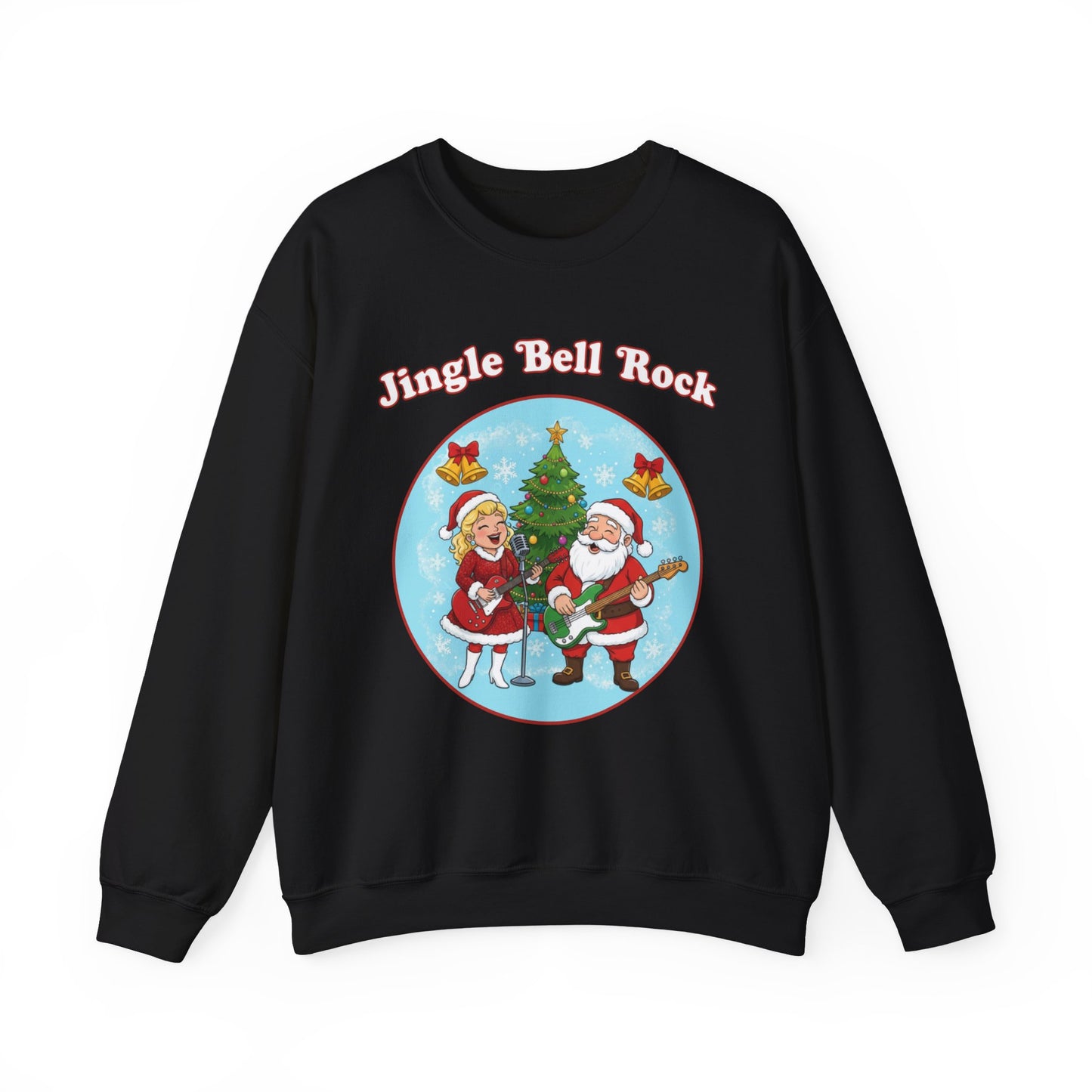 Jingle Bell Rock (Light Tone) Unisex Ugly Christmas Sweatshirt