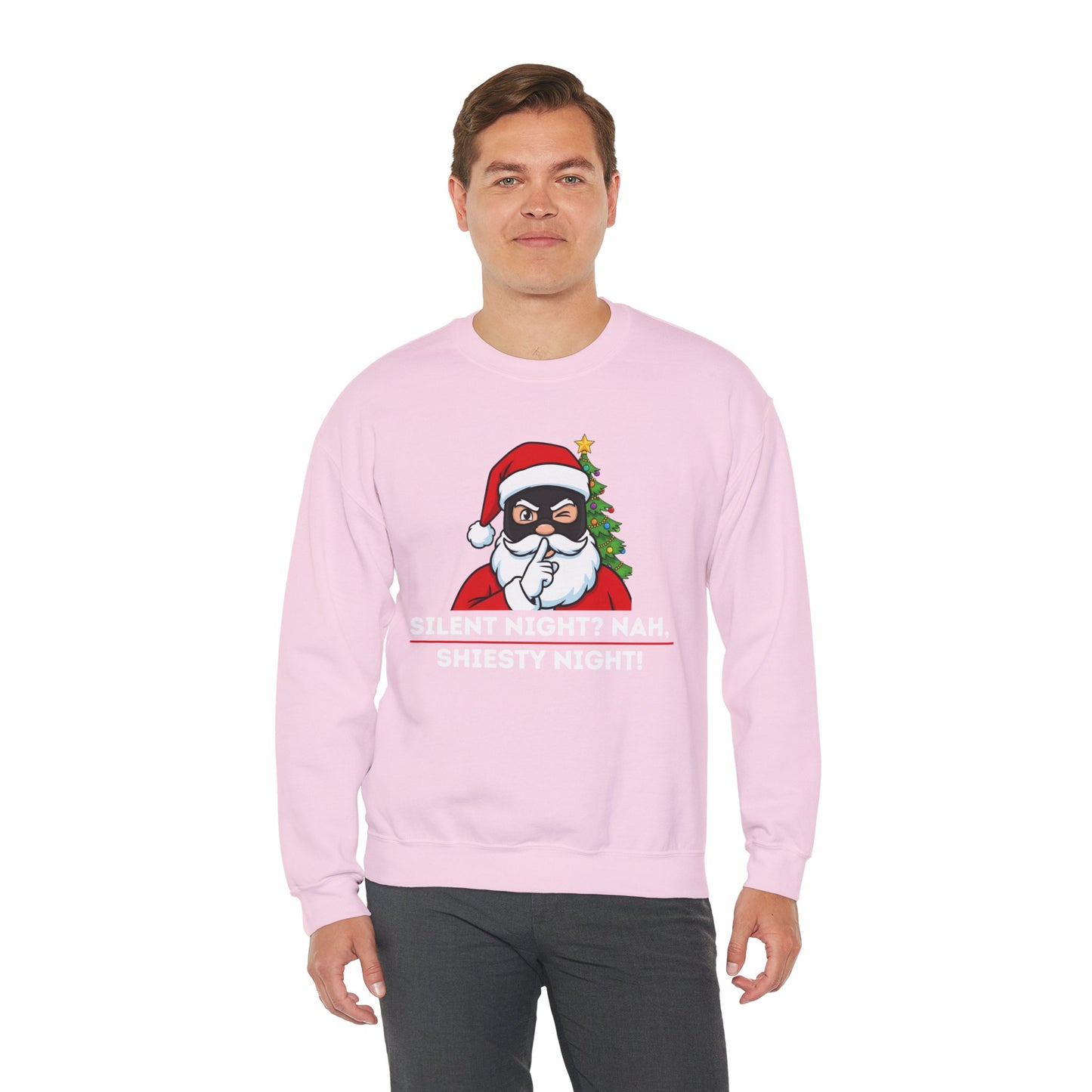Shiesty Night (Light Tone) Unisex Ugly Christmas Sweatshirt