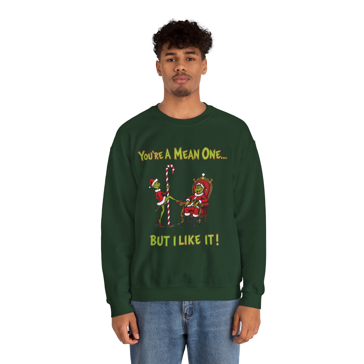 Grinch Inspired Unisex Ugly Christmas Sweatshirt