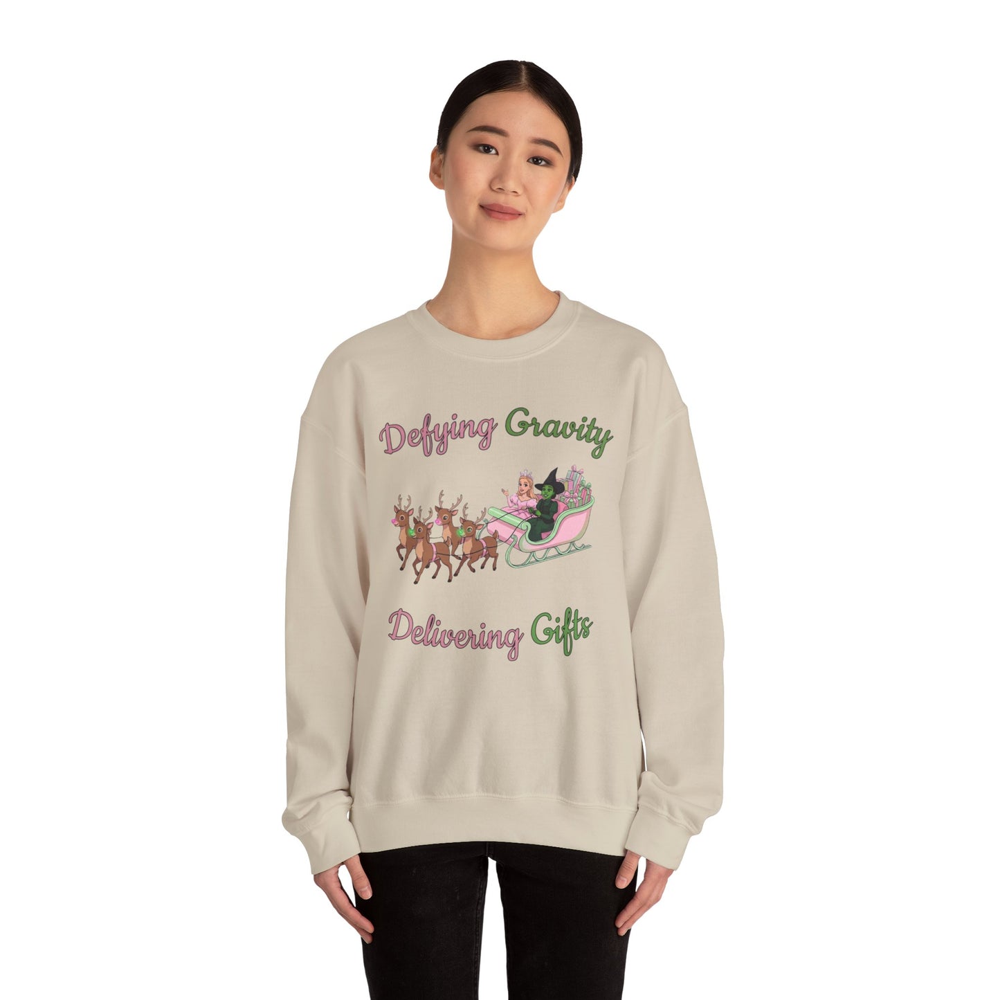 Defying Gravity Wicked Ugly Christmas Sweatshirt