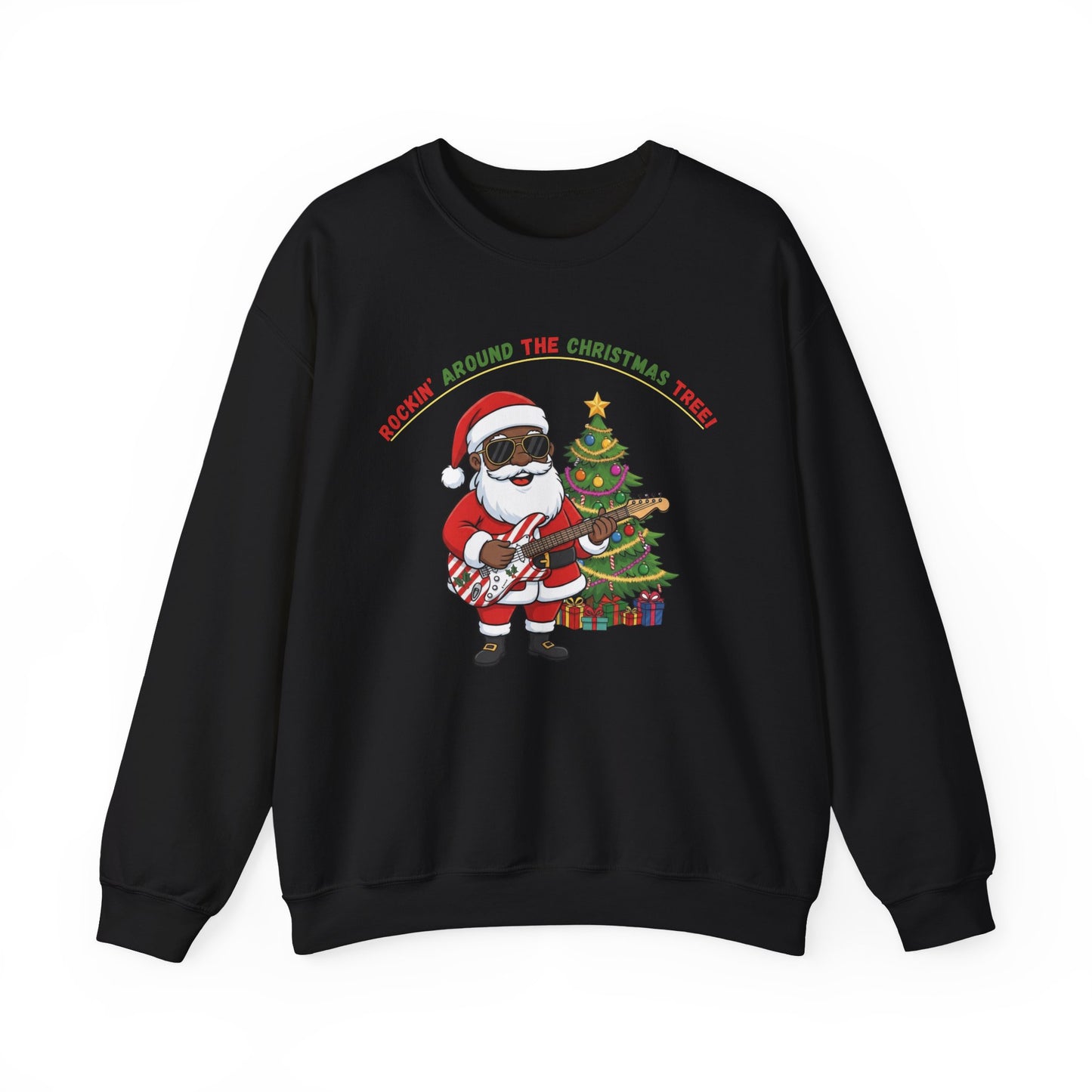 Rocking Around (Dark Tone) Unisex Ugly Christmas Sweatshirt