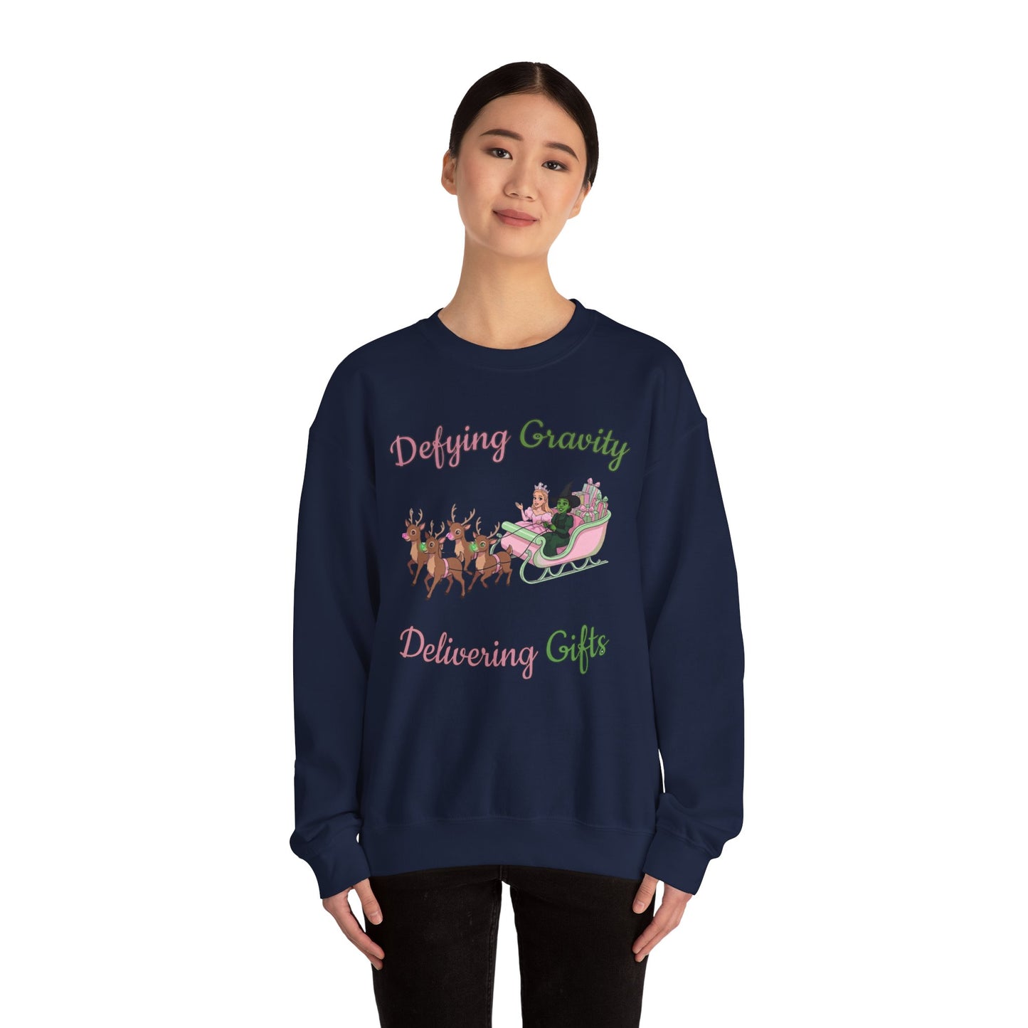 Defying Gravity Wicked Ugly Christmas Sweatshirt