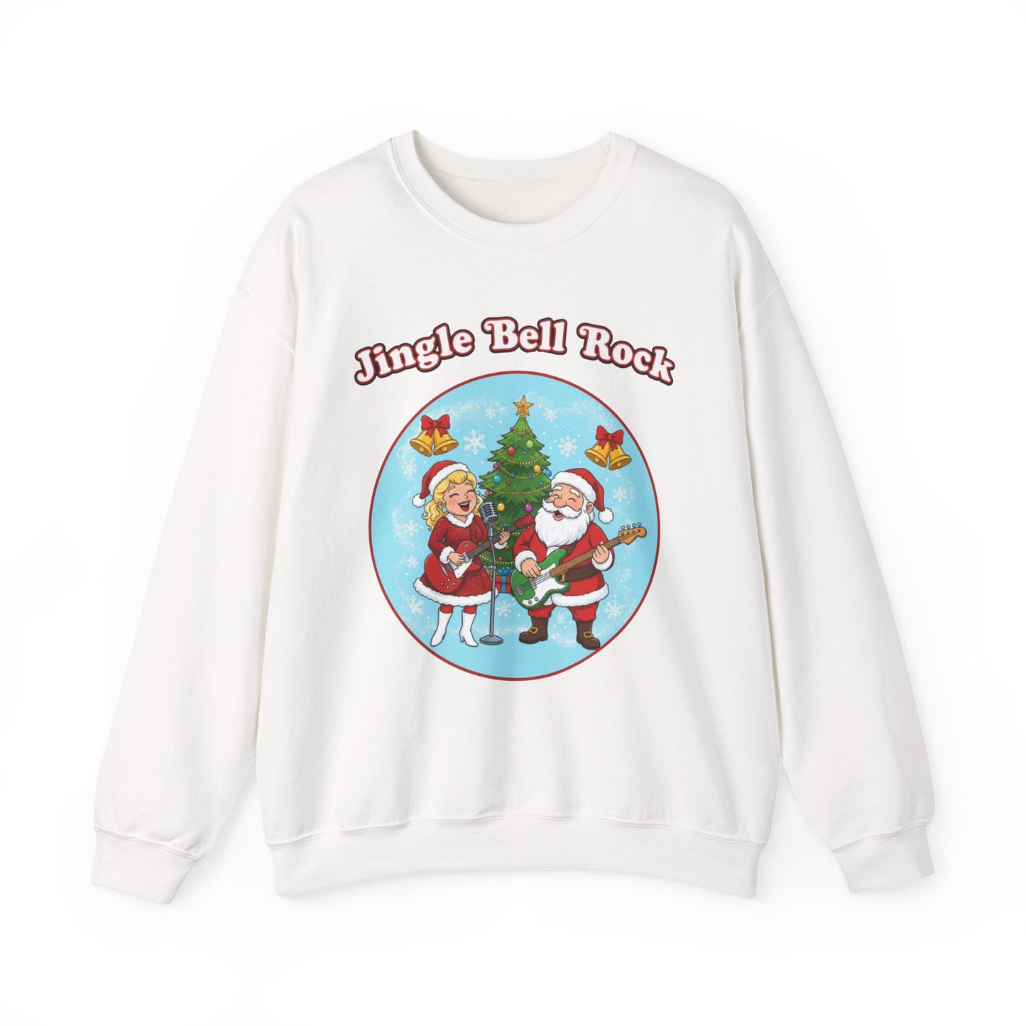 Jingle Bell Rock (Light Tone) Unisex Ugly Christmas Sweatshirt