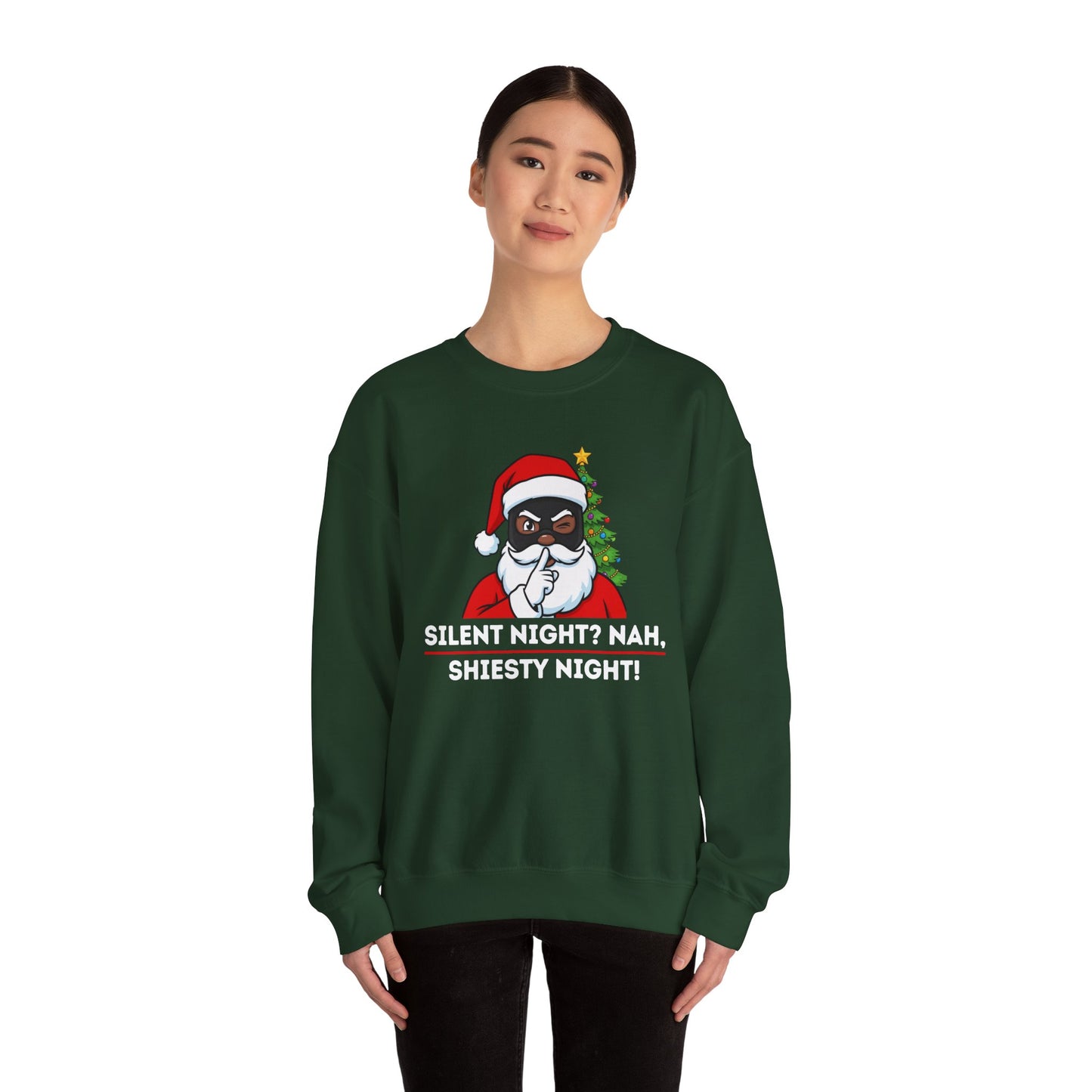 Shiesty Night (Dark Tone) Unisex Ugly Christmas Sweatshirt