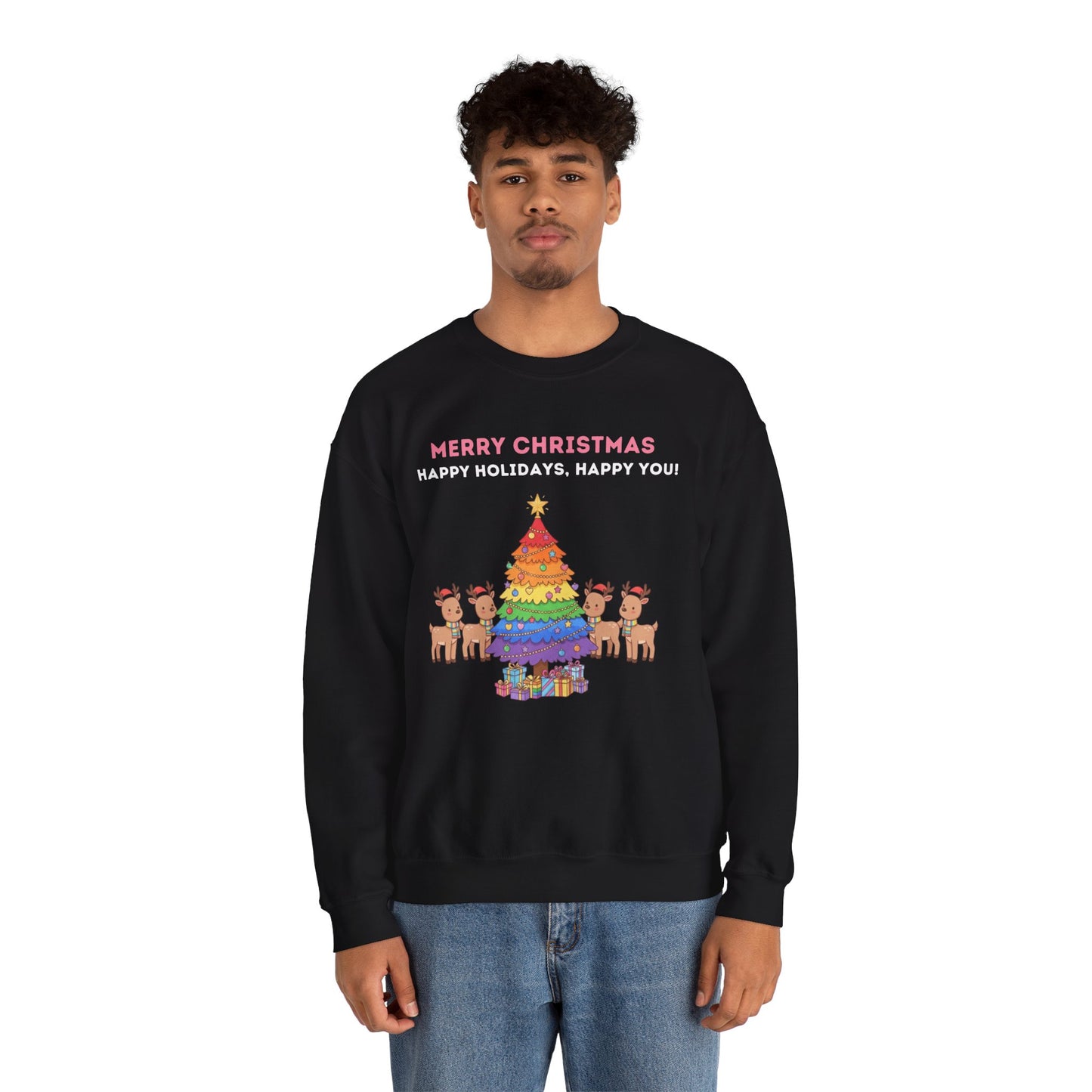 LGBTQ+ Pride Unisex Ugly Christmas Sweatshirt