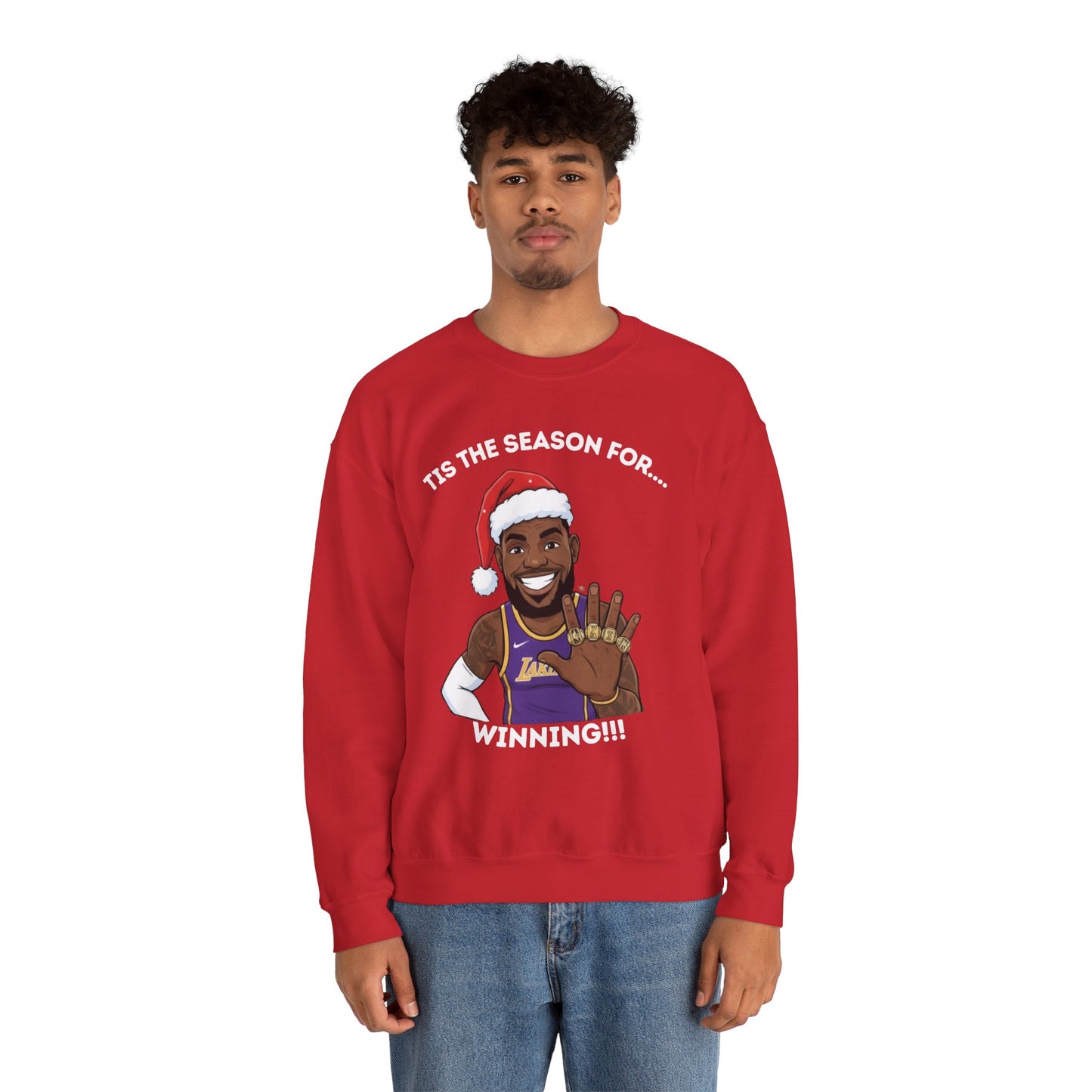 Lebron James Winning Ugly Christmas Sweatshirt