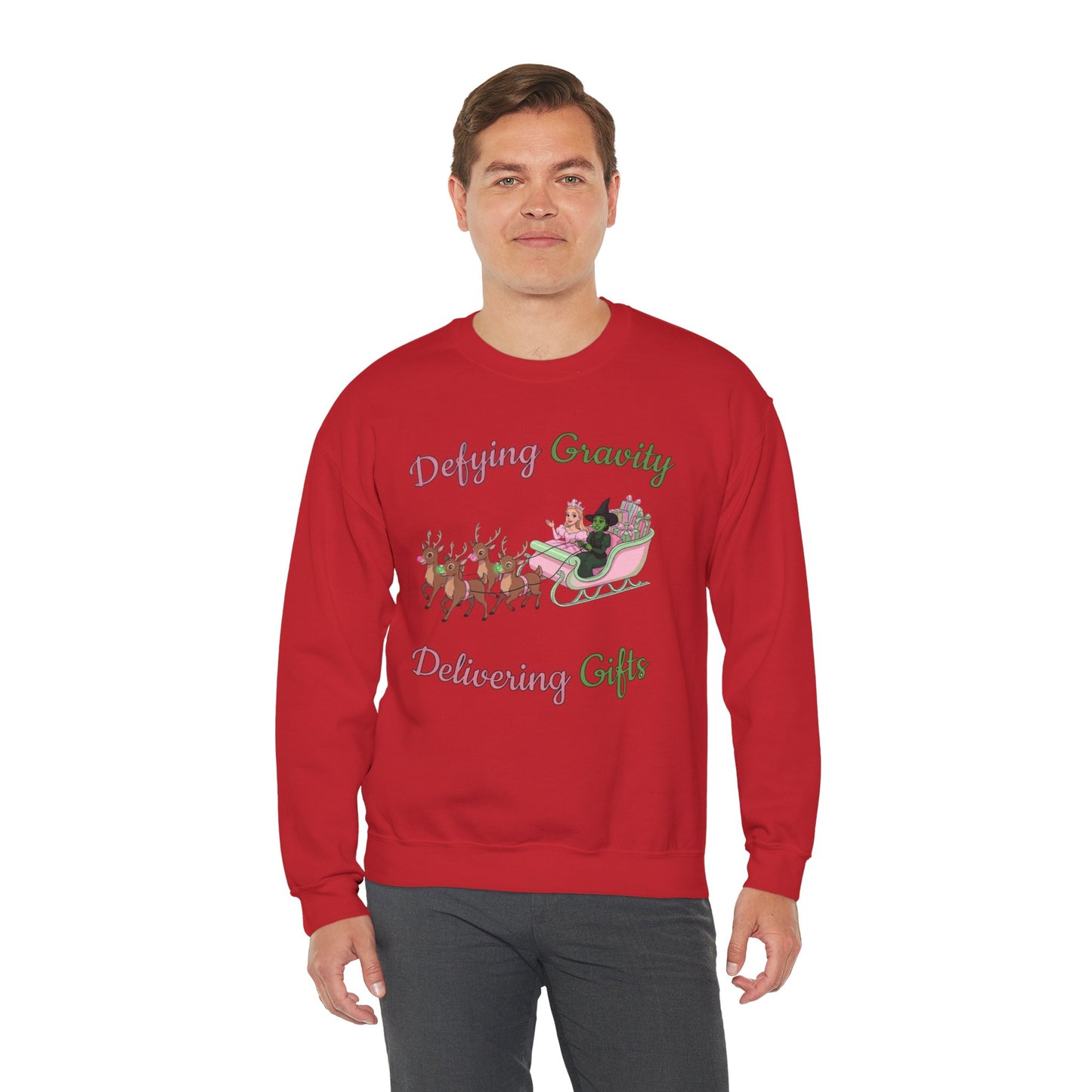Defying Gravity Wicked Ugly Christmas Sweatshirt