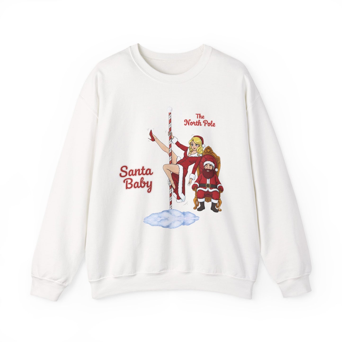 Santa Baby (Light Tone) Unisex Ugly Christmas Sweatshirt
